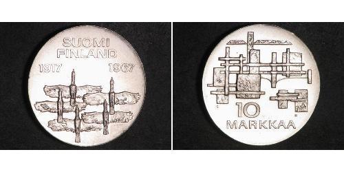 10 Mark Finland (1917 - ) Silver 