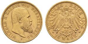 10 Mark 德意志帝國 (1871 - 1918) 金 威廉二世 (德国)