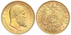10 Mark 德意志帝國 (1871 - 1918) 金 威廉二世 (德国)