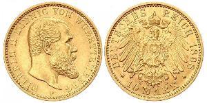 10 Mark 德意志帝國 (1871 - 1918) 金 威廉二世 (德国)