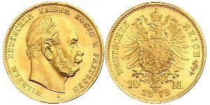 10 Mark 普魯士王國 (1701 - 1918) 金 威廉一世 (德国)