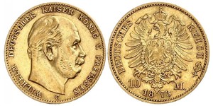 10 Mark 普魯士王國 (1701 - 1918) 金 威廉一世 (德国)