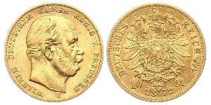 10 Mark 普魯士王國 (1701 - 1918) 金 威廉一世 (德国)