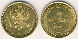 10 Mark 芬兰 / 俄罗斯帝国 (1721 - 1917) 金 亚历山大三世 (俄国) (1845 -1894)