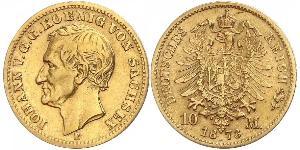 10 Mark 萨克森王国 (1806 - 1918) 金 