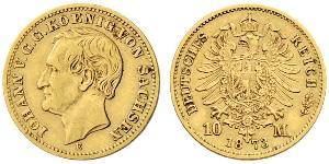 10 Mark 萨克森王国 (1806 - 1918) 金 