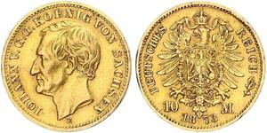 10 Mark 萨克森王国 (1806 - 1918) 金 