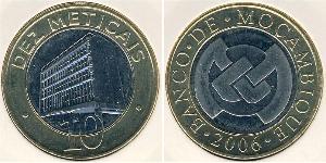 10 Metical Mozambique (1975 - ) Bilame 