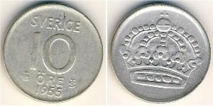 10 Ore Suède Argent 