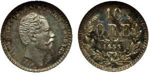 10 Ore Suède Argent Oscar Ier de Suède (1799-1859)