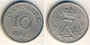 10 Ore Danemark Cuivre/Nickel 