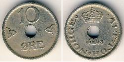 10 Ore Norwegen Kupfer/Nickel 