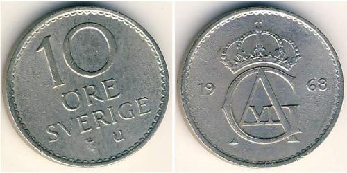 10 Ore Schweden Kupfer/Nickel 