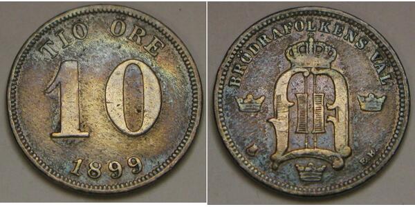 10 Ore Sweden Silver 