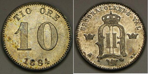 10 Ore Sweden Silver 