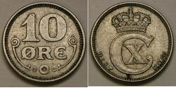 10 Ore Dänemark  Christian X. (1870 - 1947)