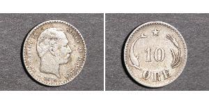 10 Ore Dänemark  Christian IX. von Dänemark (1818-1906)