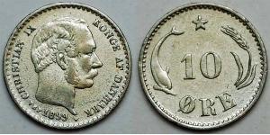 10 Ore Dänemark  Christian IX. von Dänemark (1818-1906)