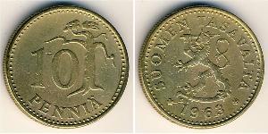 10 Penny Finlandia (1917 - ) Alluminio/Bronzo 