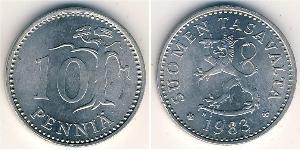 10 Penny Finnland (1917 - ) Aluminium 