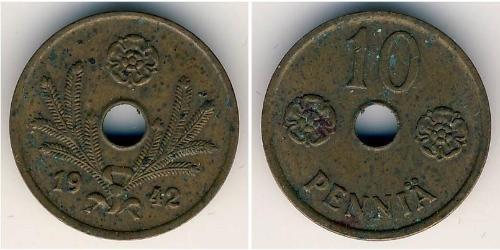 10 Penny Finlande (1917 - ) Bronze 