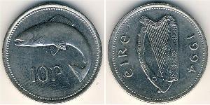10 Penny Irlande (1922 - ) Cuivre/Nickel 