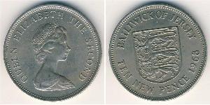 10 Penny Jersey (1066 - ) Níquel/Cobre 