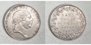 10 Penny Reino Unido de Gran Bretaña e Irlanda (1801-1922) Plata Jorge III (1738-1820)