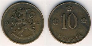 10 Penny Finlandia (1917 - ) Rame 