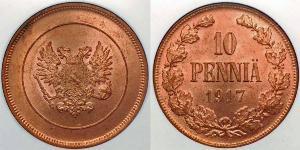 10 Penny 芬兰 銅 