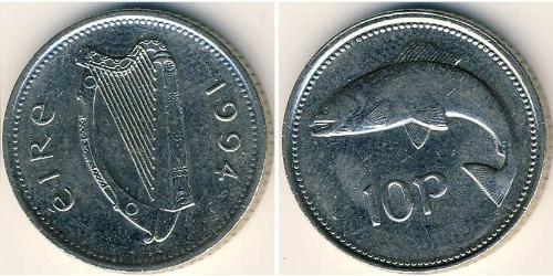 10 Penny 爱尔兰共和国 銅/镍 