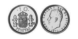10 Peseta Reino de España (1976 - ) Kupfer/Nickel Juan Carlos I (1938 - )