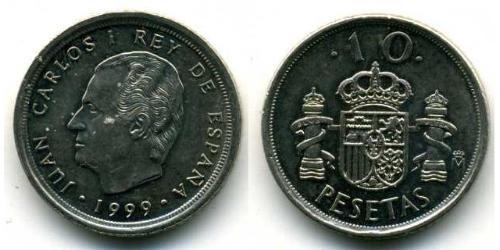 10 Peseta Regno di Spagna (1976 - ) Rame/Nichel 