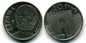 10 Peseta 西班牙 銅/镍 塞內卡