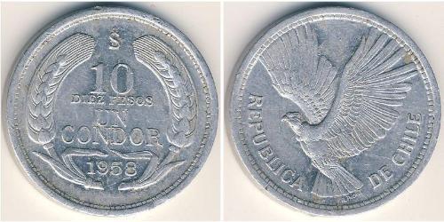 10 Peso Chile Aluminium 