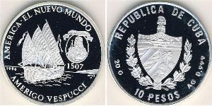 10 Peso Cuba (1898 - ) Argent 
