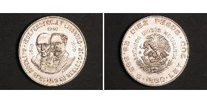 10 Peso Mexique (1867 - ) Argent Miguel Hidalgo
