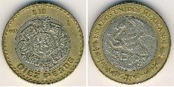 10 Peso Mexique (1867 - ) Bilame 