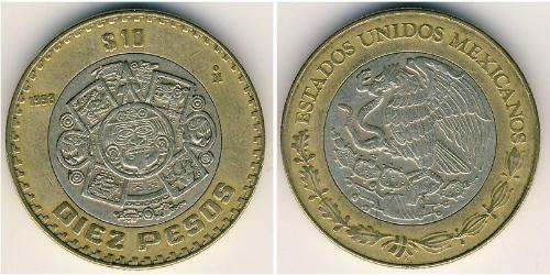 10 Peso Messico (1867 - ) Bimetal 