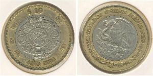10 Peso 墨西哥 Bimetal 