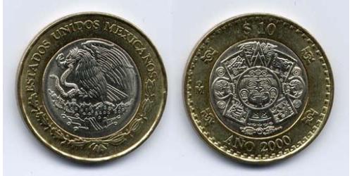 10 Peso 墨西哥 Bimetal 