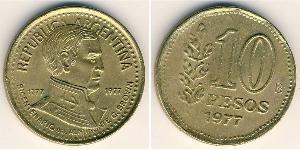 10 Peso Argentinien (1861 - ) Bronze/Aluminium 