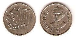 10 Peso Uruguay (1825 - ) Copper/Nickel 