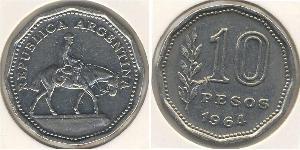 10 Peso Argentinien (1861 - ) Cuivre/Nickel 