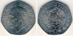 10 Peso Mexique (1867 - ) Cuivre/Nickel 