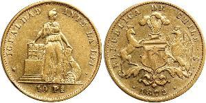 10 Peso Chile Gold 