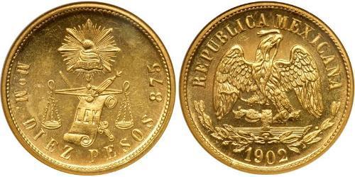 10 Peso Mexiko (1867 - ) Gold 