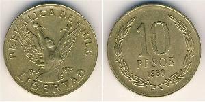 10 Peso Chile Messing 