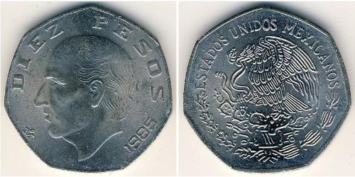 10 Peso México (1867 - ) Níquel/Cobre 