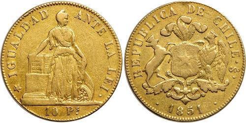 10 Peso Chili Or 